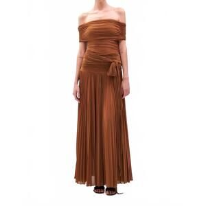 NEW RONNY KOBO blanchet top and ines skirt in tobacco